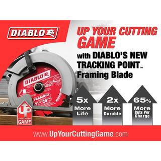 DIABLO Tracking Point 7-14 in. x 24-Tooth Framing Circular Saw Blade (3-Pack) D0724R3