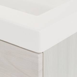 Glacier Bay Stancliff 24.5 in. W x 18.8 in. D x 34.3 in. H Freestanding Bath Vanity in Elm Sky with White Cultured Marble Top ST24P2-EK