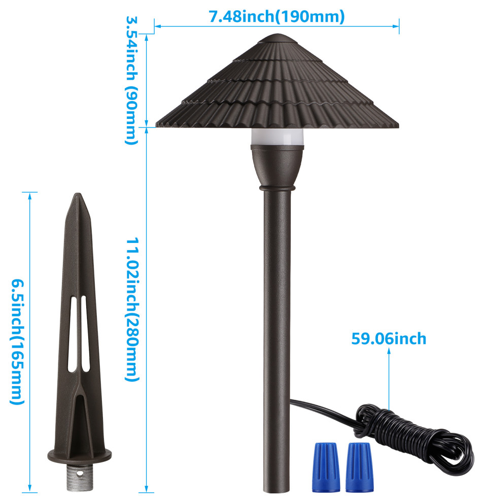 LEONLITE 12 Pack LED Landscape Lighting  5000K Daylight   Transitional   Path Lights   by W86 Trading Co.  LLC  Houzz