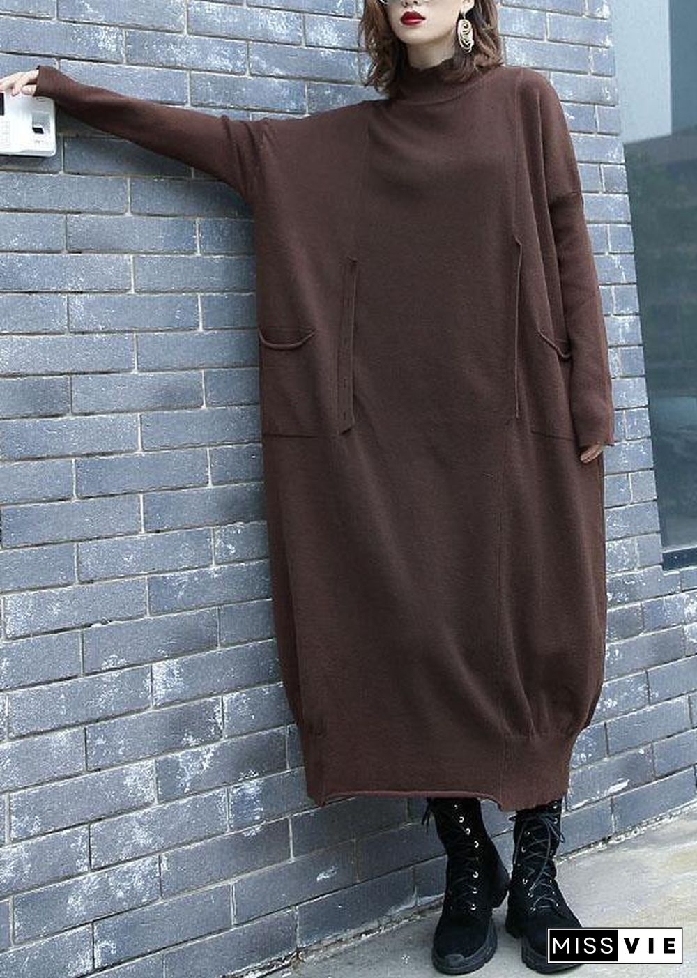 For Work chocolate Sweater dress outfit plus size two ways to wear Funny fall knit top