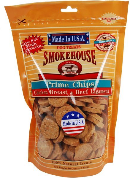 Smokehouse USA Chicken Breast and Beef Ligament Prime Chips Dog Treats