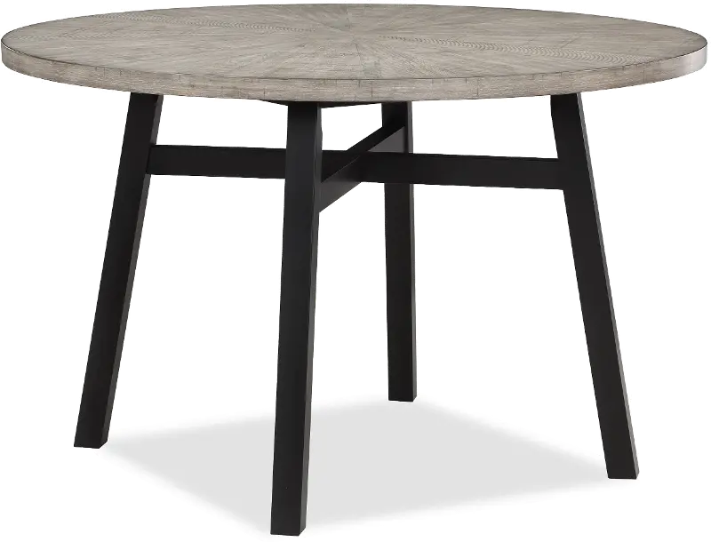 Mathis Gray and Black Dining Room Table