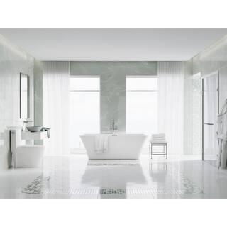 Swiss Madison St. Tropez 1-Piece 1.28 GPF Single Flush Elongated Toilet in White Seat Included SM-1T253