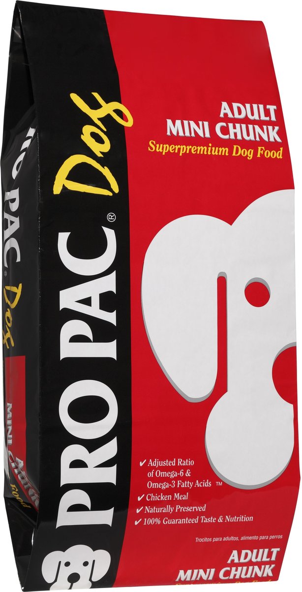 Pro Pac Adult Mini Chunk Chicken Flavored Dry Dog Food， 40-lb bag