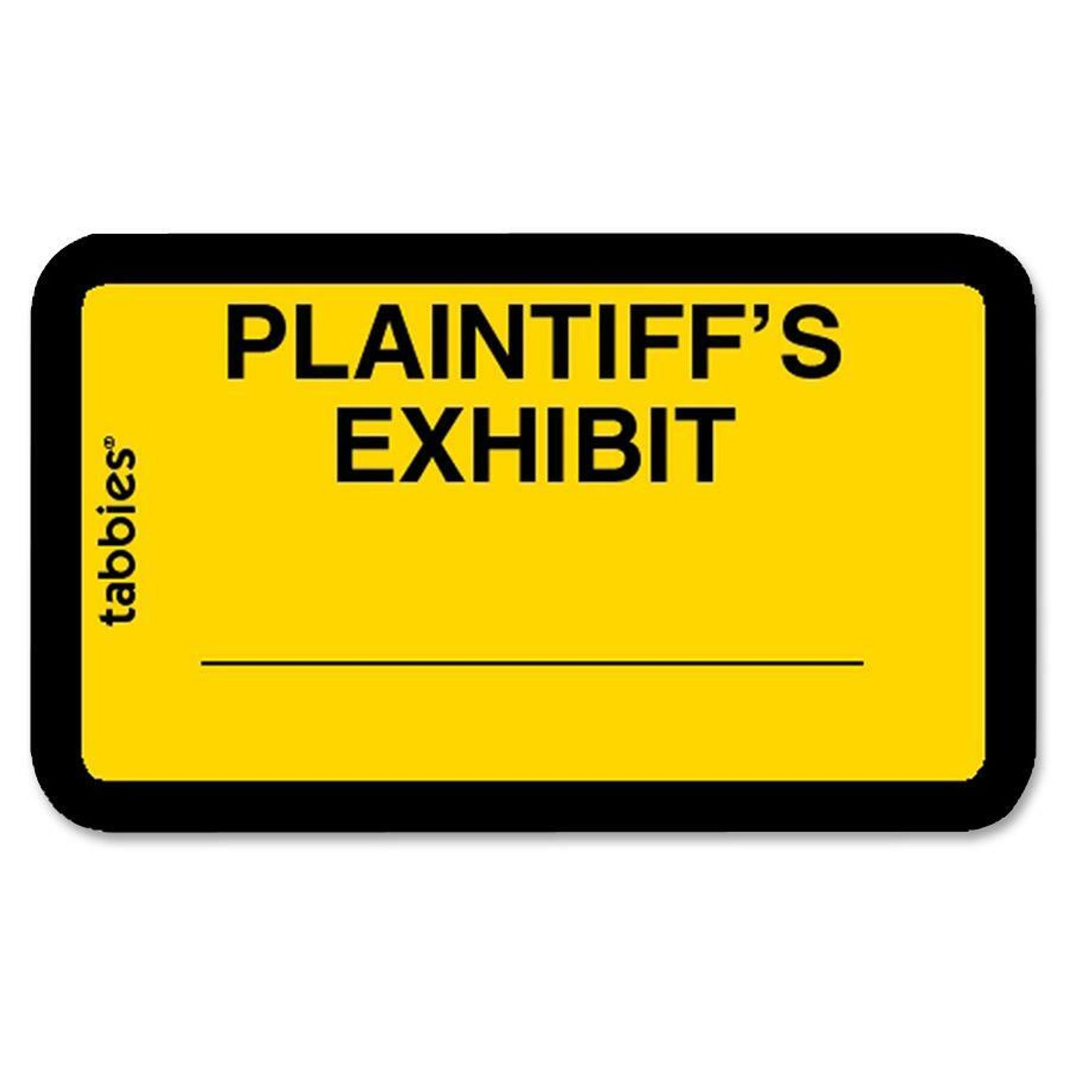 Plaintiff's Exhibit Legal File Labels by TABBIES TAB58094