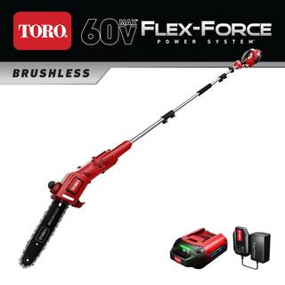 Toro 10 in. 60-Volt Lithium Ion Cordless Electric Pole Saw - Battery and Charger Included 51870