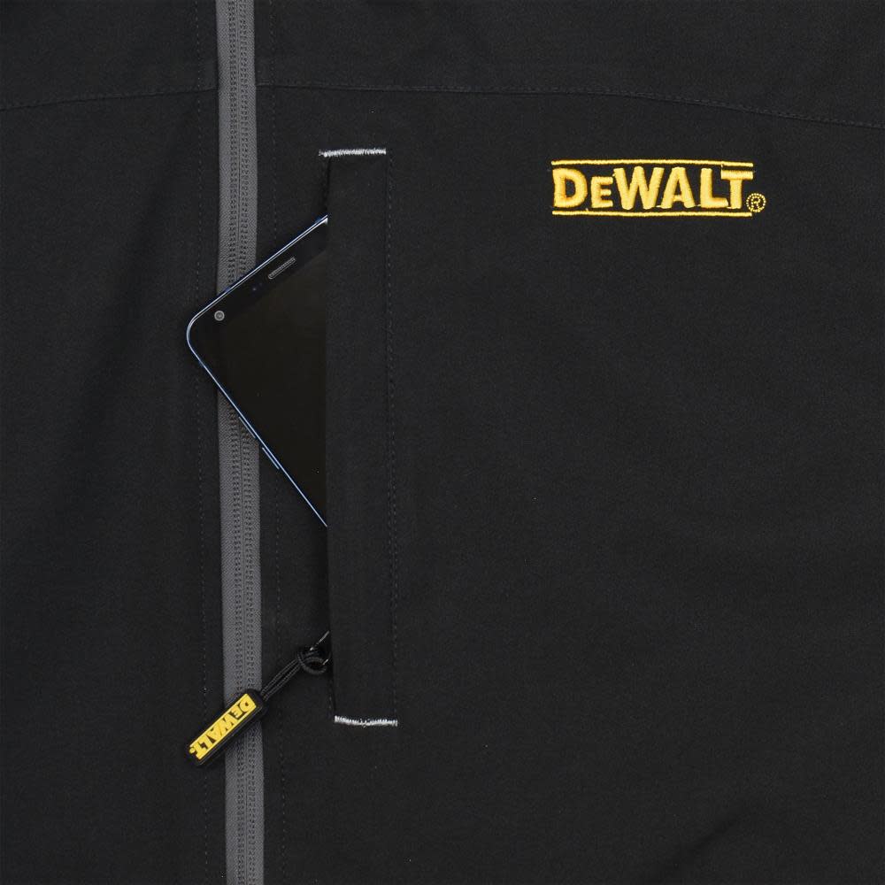 DEWALT Mens Heated Soft Shell Jacket Only Bare Tool Black Medium