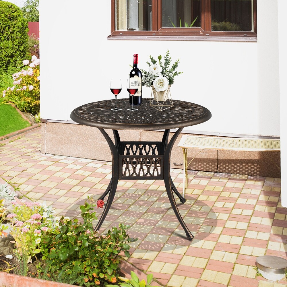 90*90*75cm Round Courtyard Table