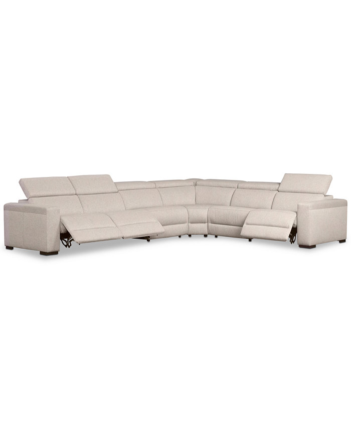 Furniture Nevio 157 6-Pc. Fabric L Shaped Sectional Sofa