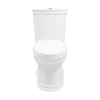 Swiss Madison Santorini 1-piece 1.11.6 GPF Dual Flush Elongated Toilet in Glossy White Seat Included SM-1T190