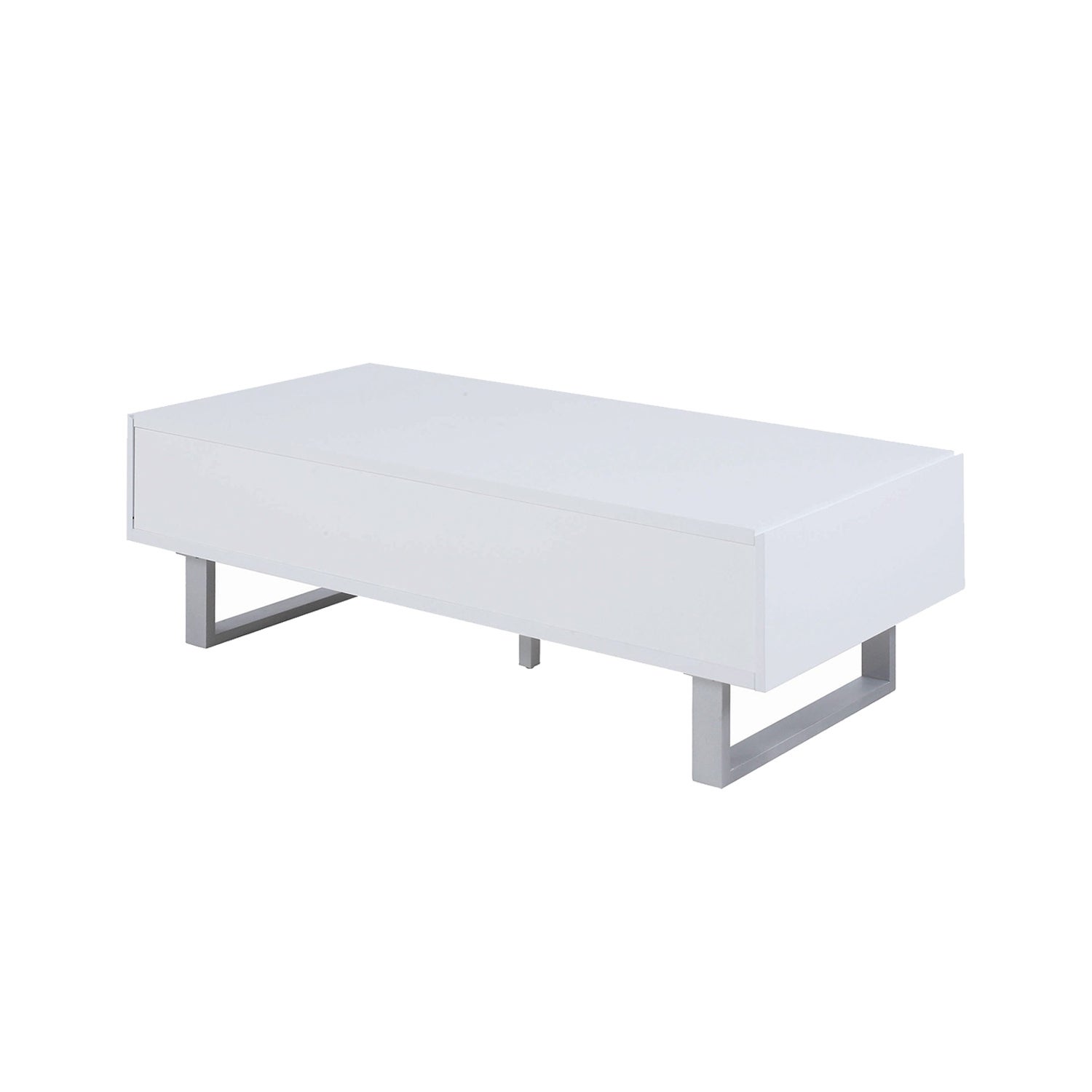 Coffee Table with 2 Drawers in White