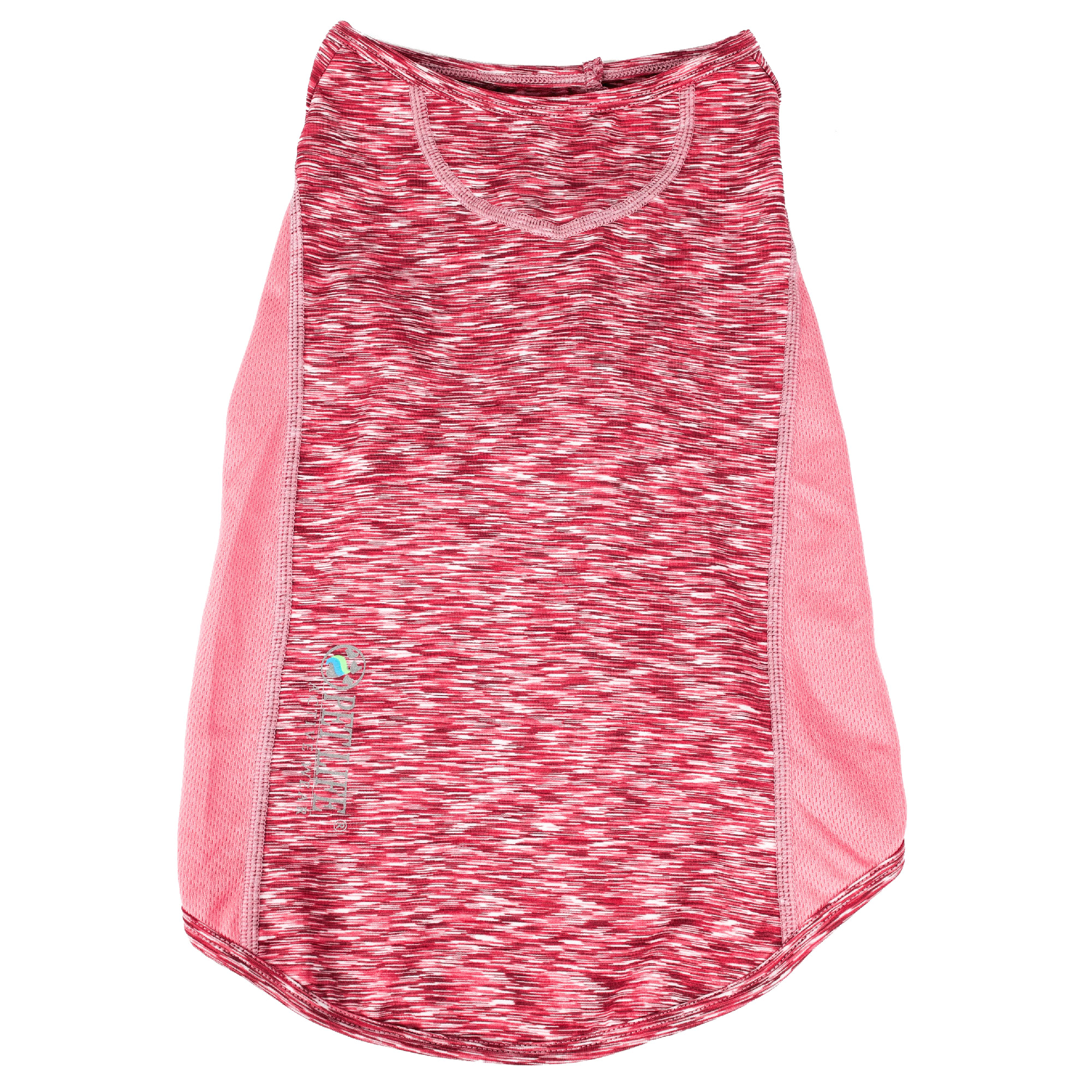 Pet Life Pink Active Warf Speed Heathered Ultra-Stretch Sporty Performance Dog T-Shirt， X-Small