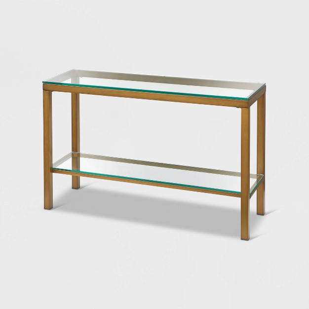 Manhattan Console Table Gold Buylateral