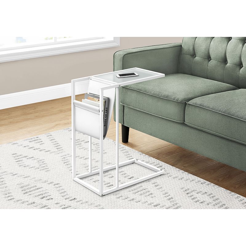 Monarch C-Shape Magazine End Table