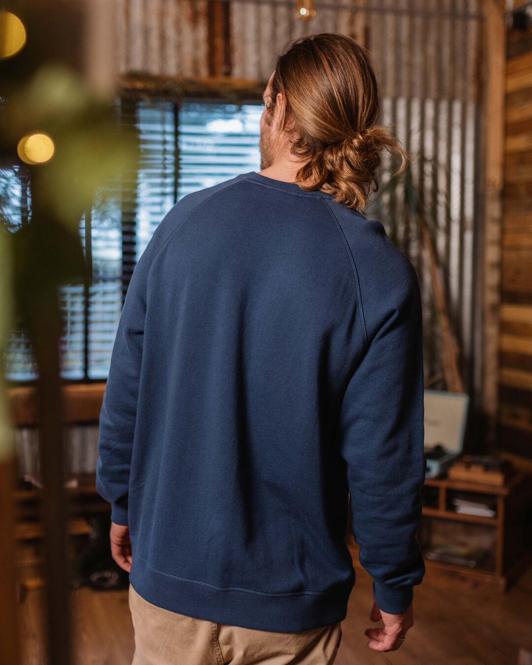 Heritage Recycled Cotton Sweatshirt - Dark Denim