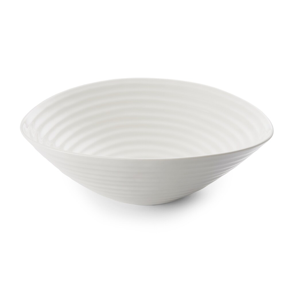 Portmeirion Sophie Conran White Large Salad Bowl   13 inch