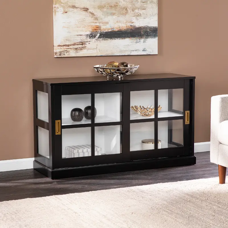 Byward Black Curio Cabinet