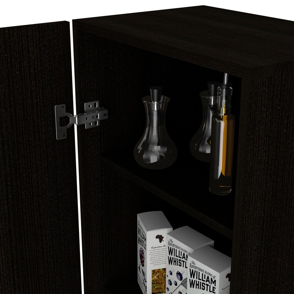 FM Furniture Miami Single Door Pantry  and Four Shelves