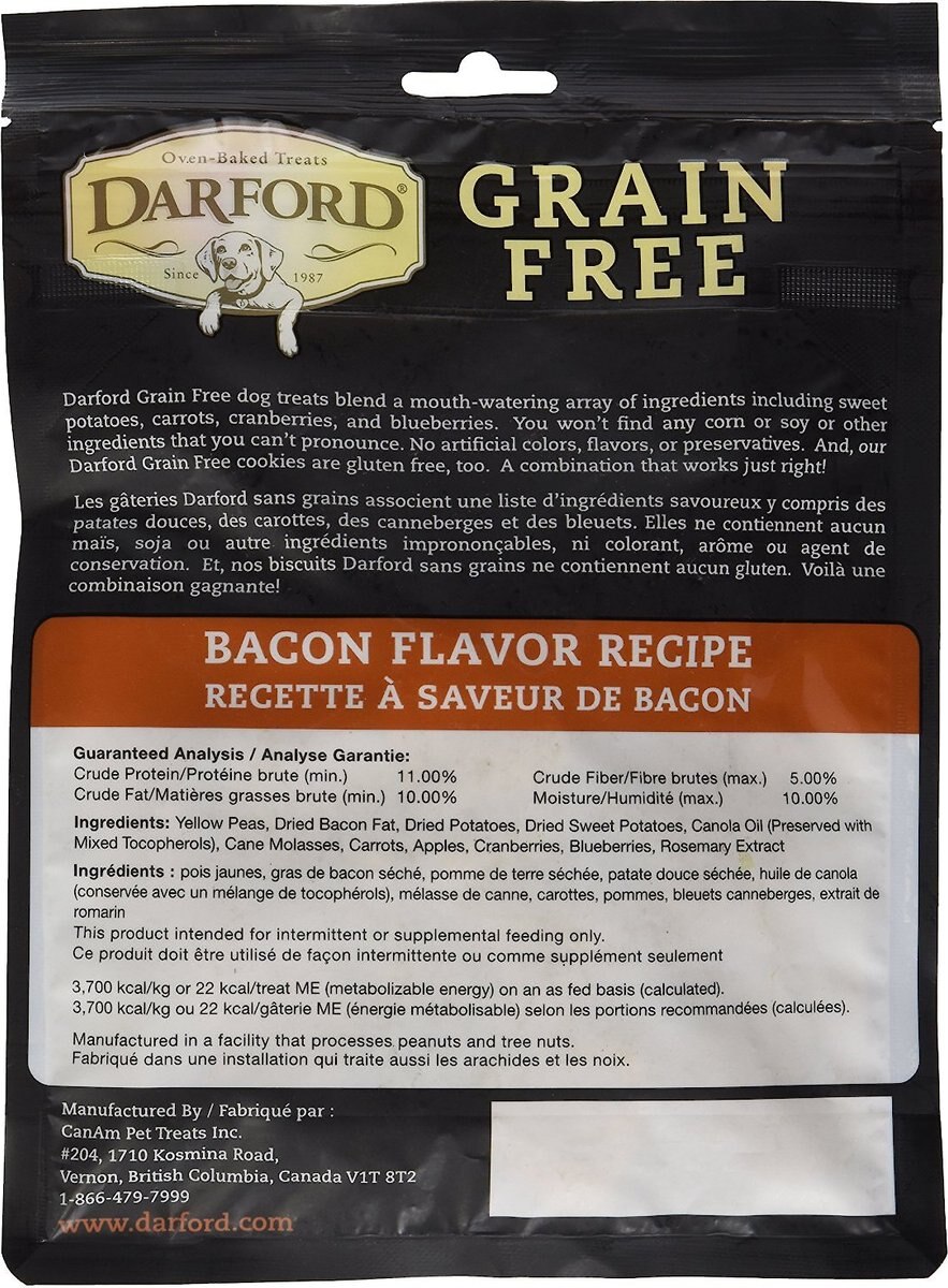 Darford Grain-Free Tasty Bacon Flavor Dog Treats