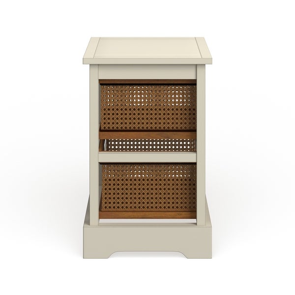 SAFAVIEH York 2-Drawer White Storage Cabinet - 17.7