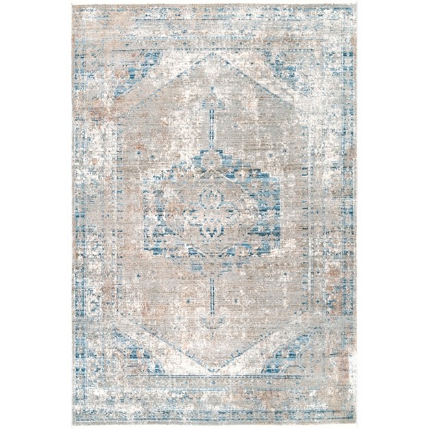 Nuloom Galilea Mottled Mast Medallion Area Rug