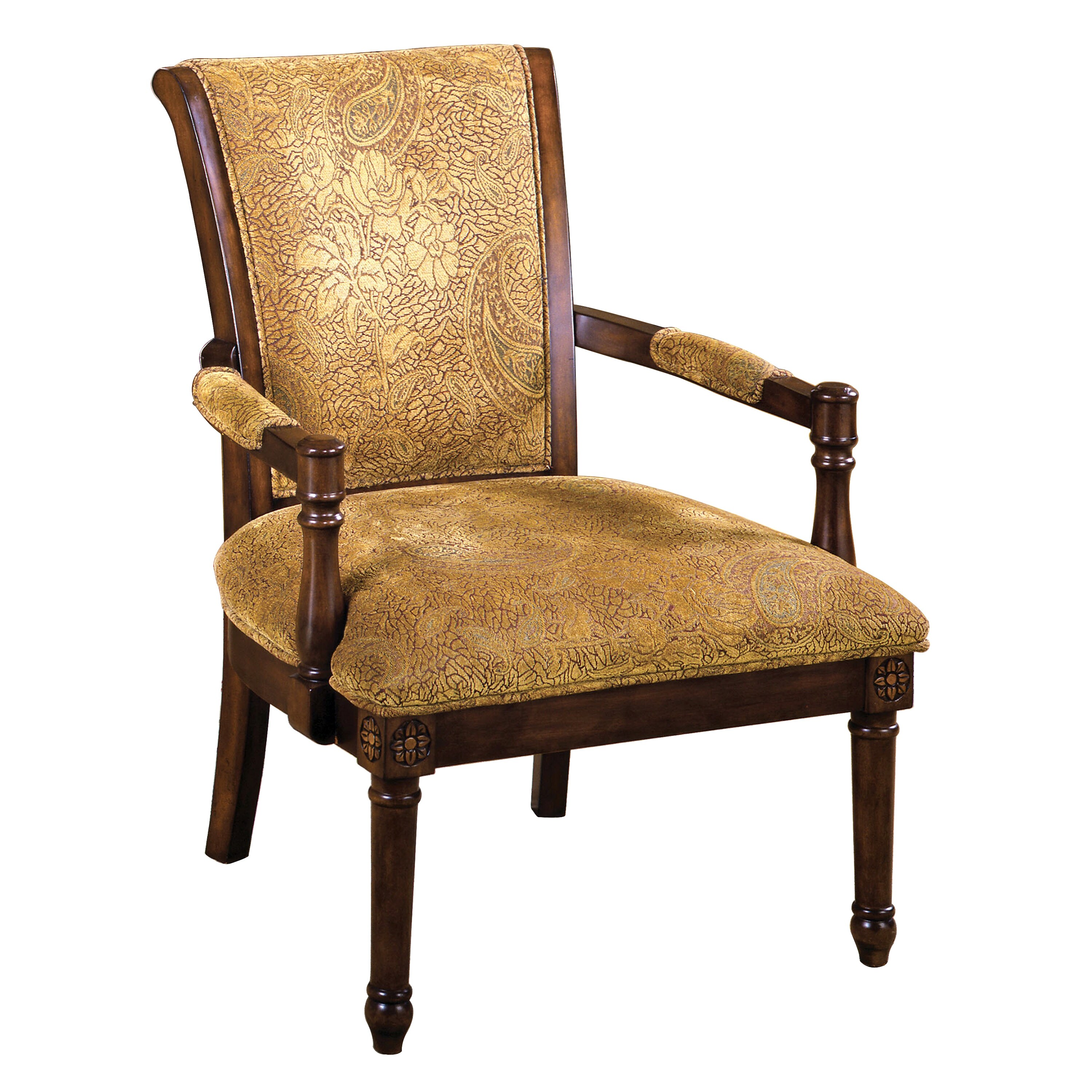 Stockton Antique Oak Finish Accent Chair