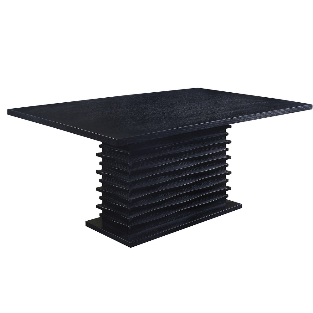 Monette Black Rectangle Dining Table