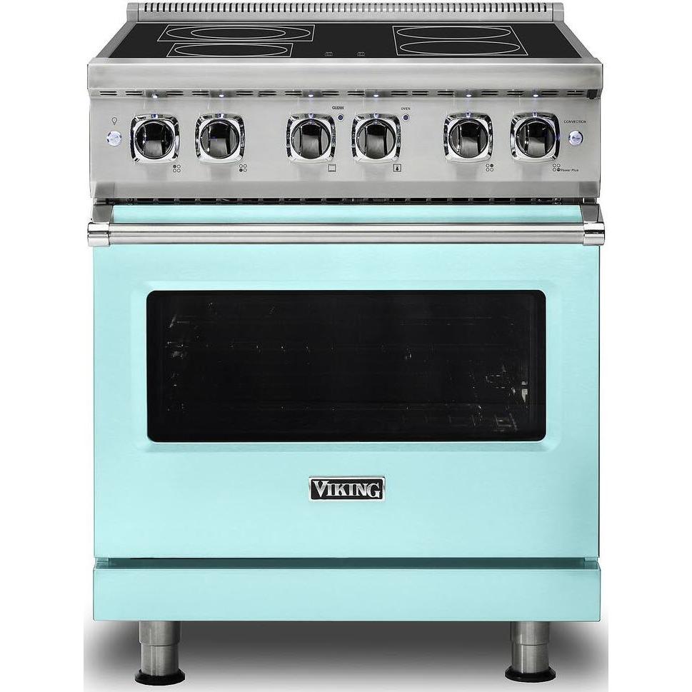 Viking 30-inch Freestanding Electric Range with SoftLit LED Lights VER5301-4BBW