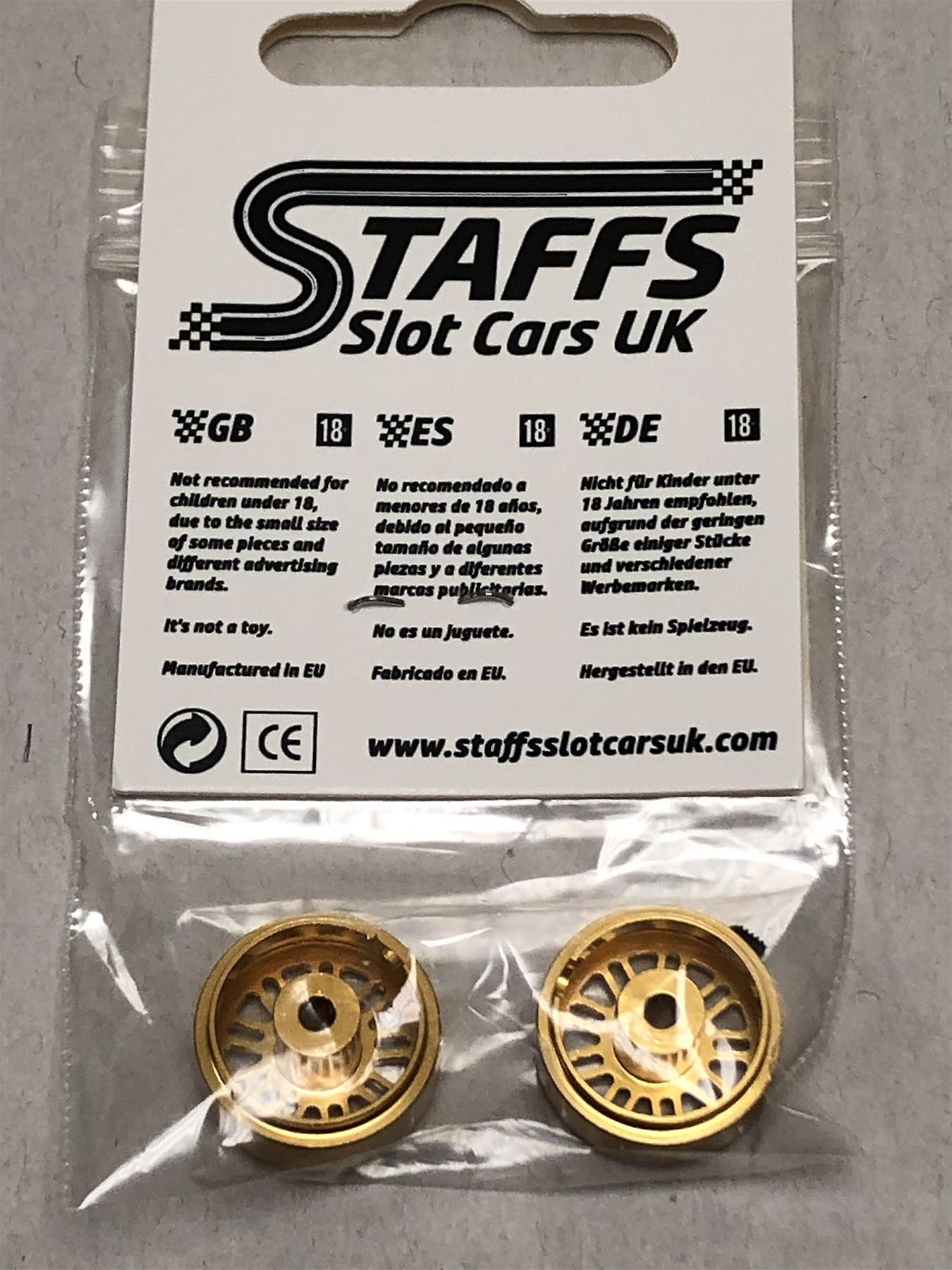 Staffs Aluminium BBS Style Wheels in Gold 16.9x8.5mm STAFFS36