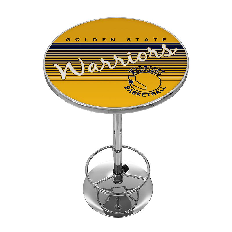 Golden State Warriors Hardwood Classics Chrome Pub Table