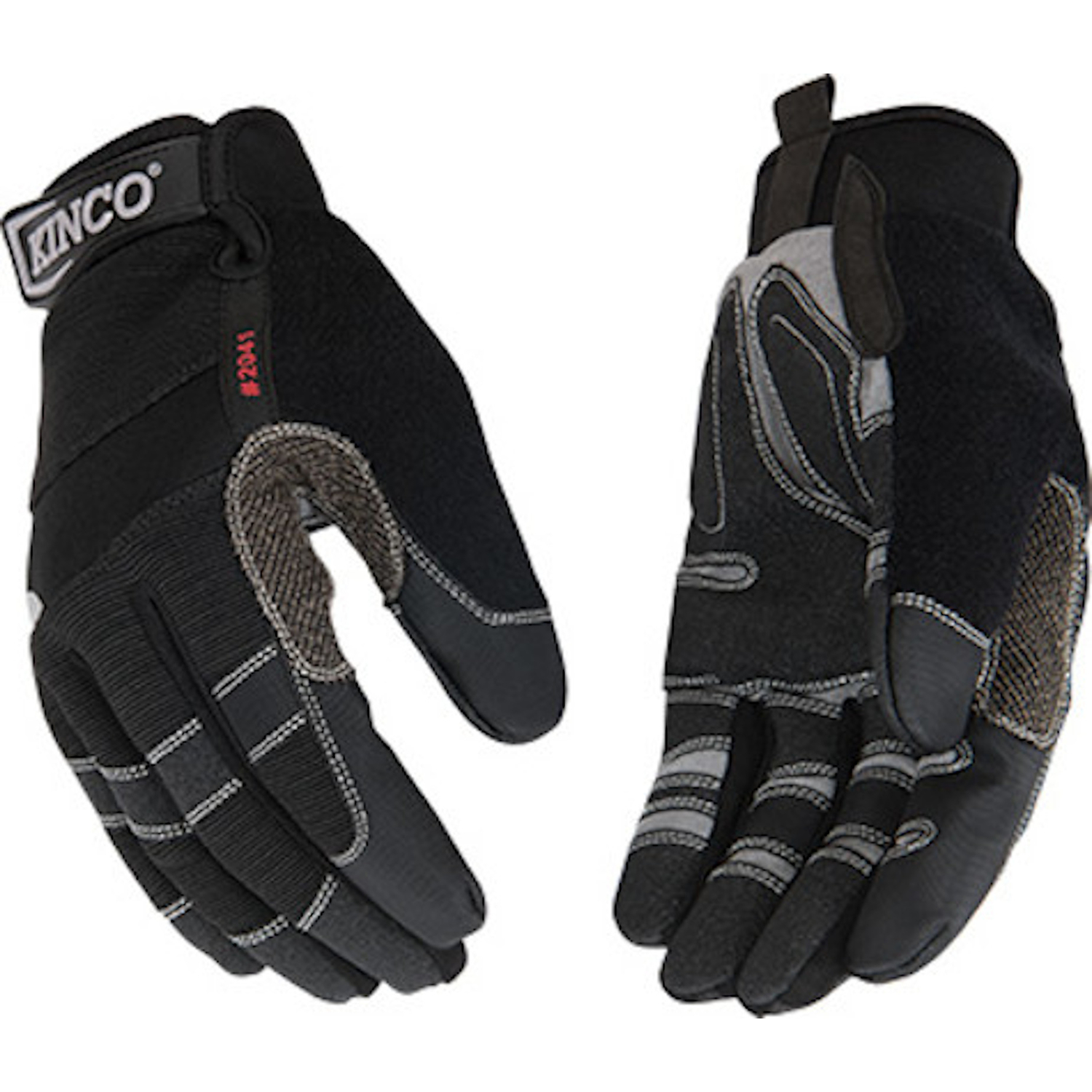 Kinco General Men\u0027s Indoor/Outdoor Padded Work Gloves Black M 1 pair