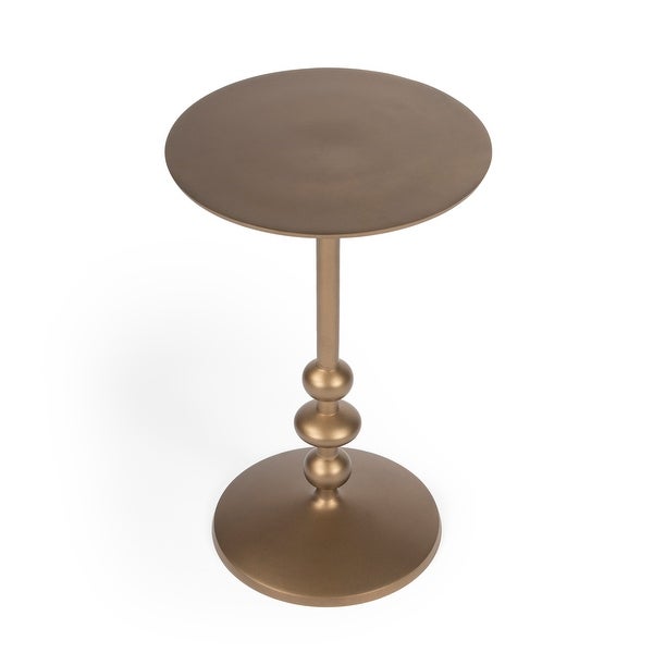 Zora Iron Pedestal End Table