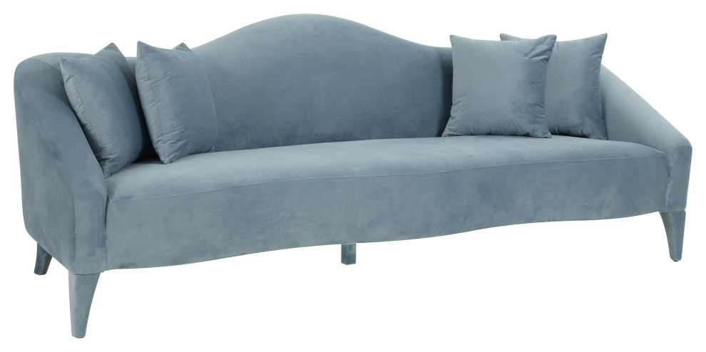 Naya Velvet Sofa   Transitional   Sofas   by HedgeApple  Houzz