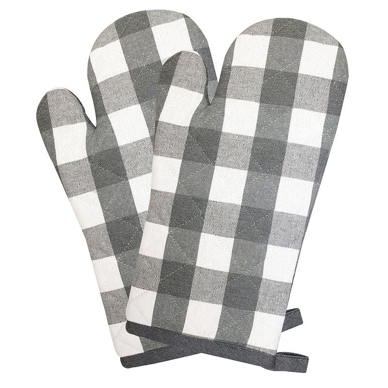 Popular Bath Gingham Check Oven Mitt 2-pk.