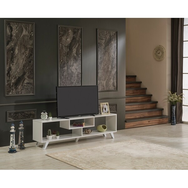 Pant Open Shelving Entertainment Centre TV Stand for TVs up to 80