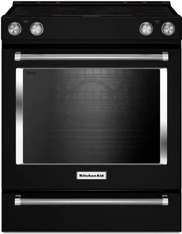 KitchenAid Electric Range - 6.4 cu. ft. Black Stainless Steel