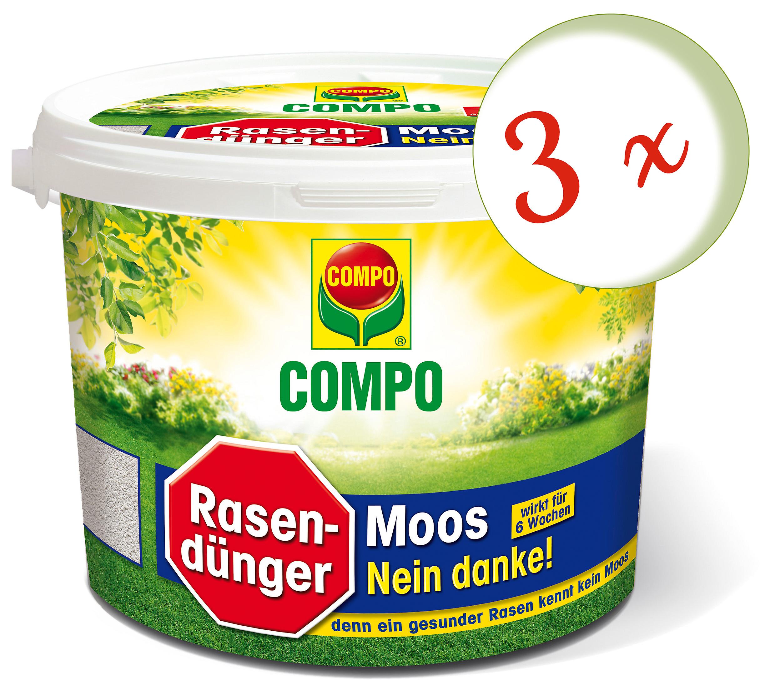 3 x COMPO Rasend?nger Moos - No thanks!， 4 kg