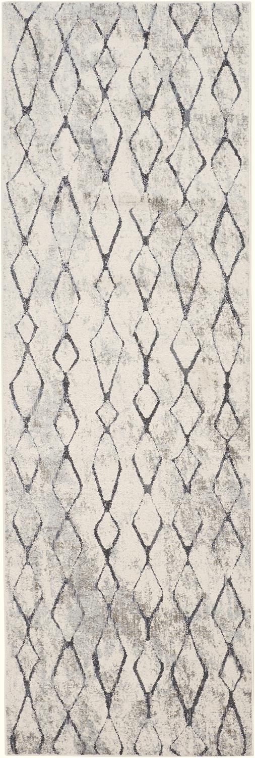 Kiba Ivory and Gray Rug by BD Fine