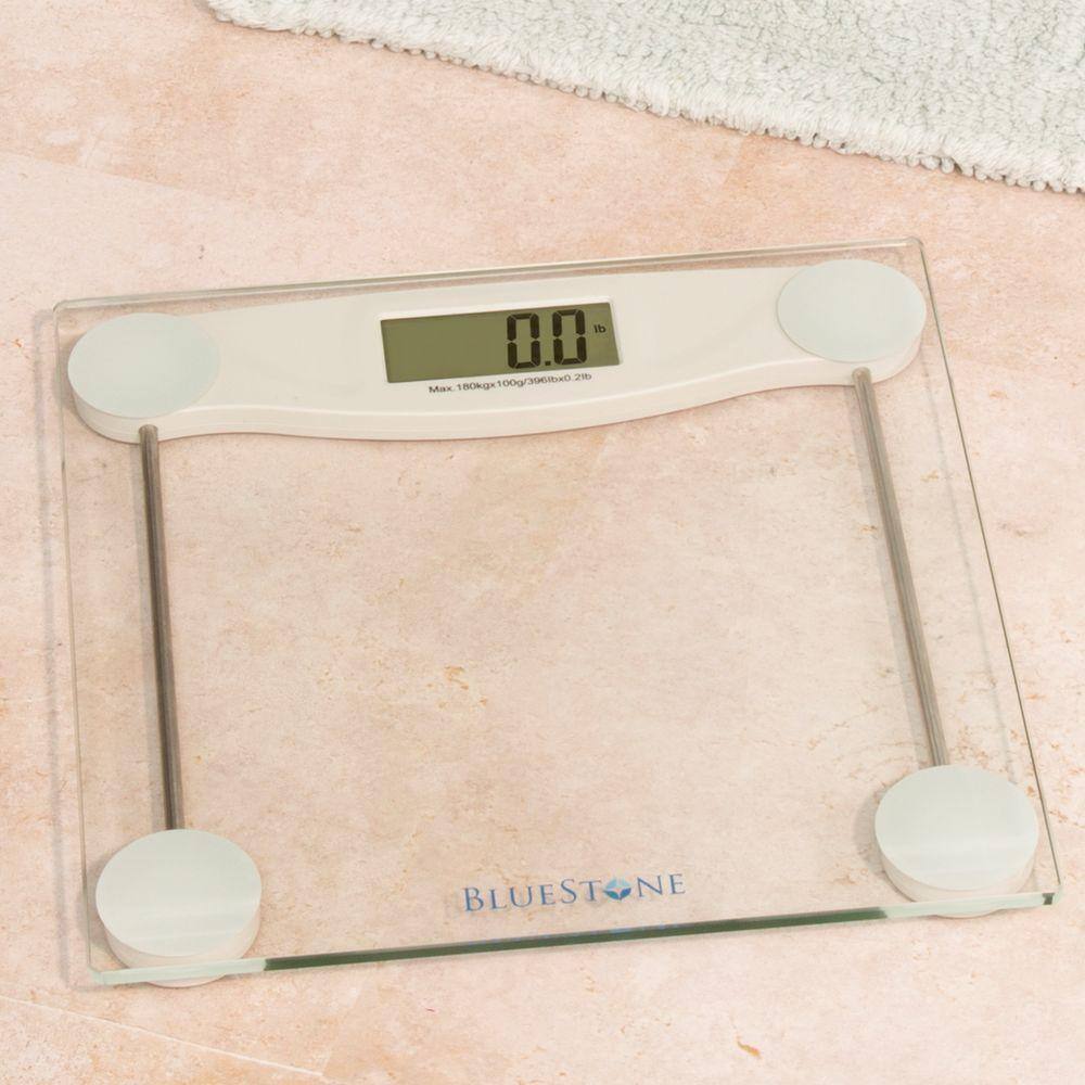 Bluestone Digital LCD Display Glass Bathroom Scale M010026