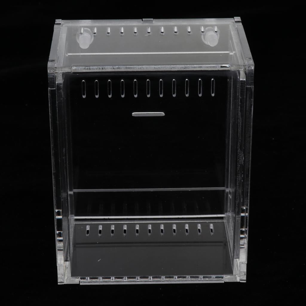 Clear Terrarium Box Reptile and Amphibian Breeding Box for Turtle