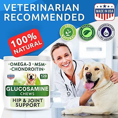 BarkandSpark Glucosamine Hip and Joint Care Dog Treats Supplement