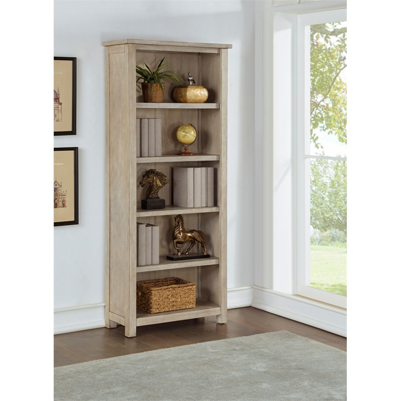 Rustic Open Wood Bookcase Bookcase Shelves Office Storage Light Brown   Transitional   Bookcases   by Homesquare  Houzz