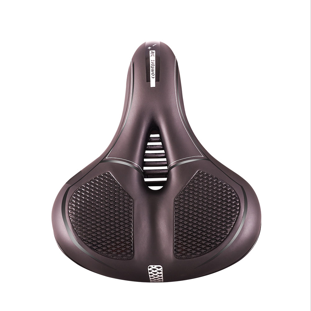 Bike Saddle Seat Comfortable Saddle Waterproof Bicycle Cushion Seat with PU leather