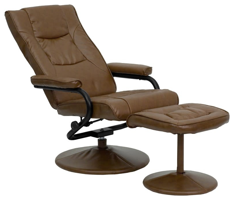 Roseto FFIF79918 37 1/2 Inch Tall Metal Framed LeatherSoft   Recliner Chairs   by Buildcom  Houzz