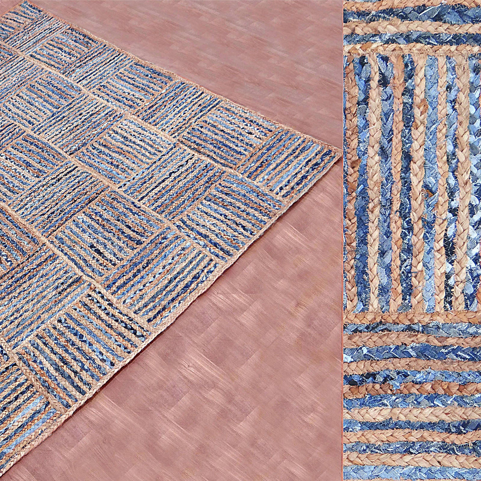 90X300 Cm Braided Handmade Jute Rug Jh-2346-Long