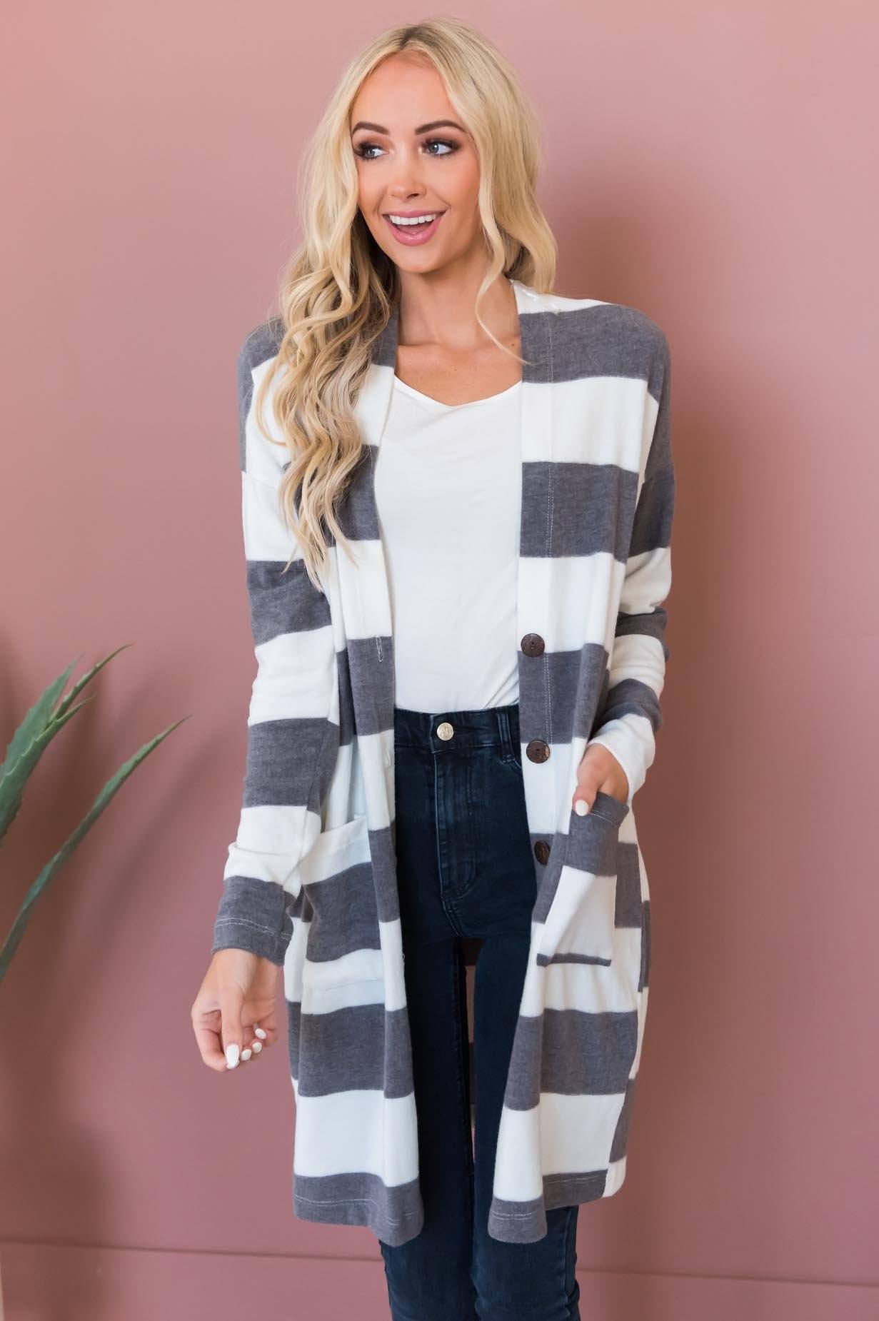 Take Your Chance Modest Cardigan