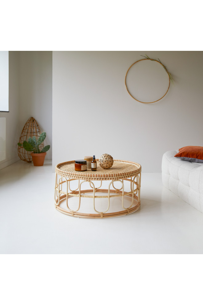 Natural Rattan Coffee Table  Tikamoon Samson   Tropical   Coffee Tables   by Oroa   Distinctive Furniture  Houzz