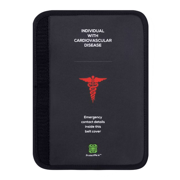 Protectme Medical Identification Seatbelt Cover Individual With Cardiovascular Disease