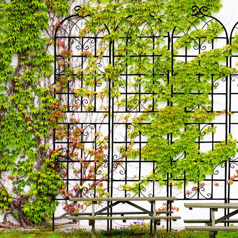 2 Pack Metal Garden Trellis Rustproof Trellis for Climbing Plants 86.7\