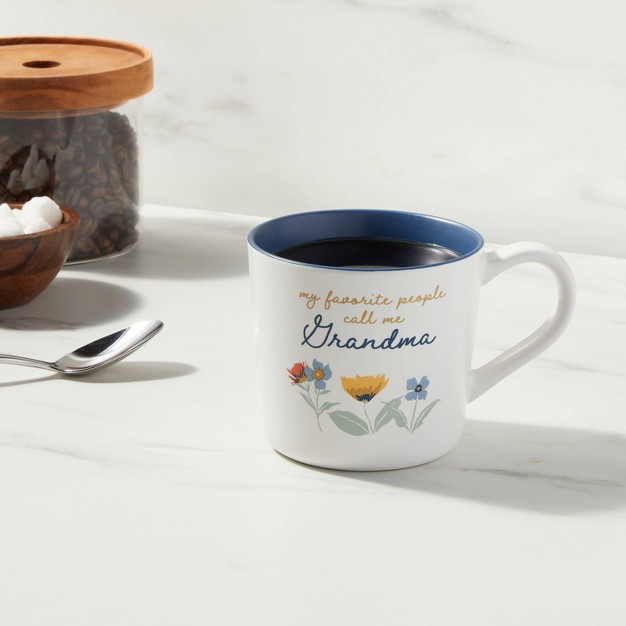 15oz Stoneware My Favorite People Call Me Grandma Mug